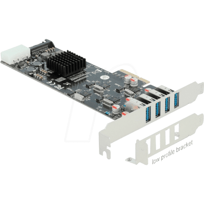 DELOCK 89008 - PCIe x4 > 4 USB 3.0 externo tipo A DELOCK 89008 - PCIe x4 > 4 USB 3.0 externo tipo A