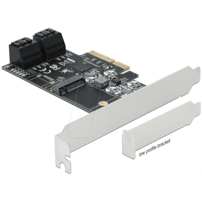 DELOCK 90396 - 4 puertos SATA 1 ranura M.2 Key B PCI Express x4 DELOCK 90396 - 4 puertos SATA 1 ranura M.2 Key B PCI Express x4