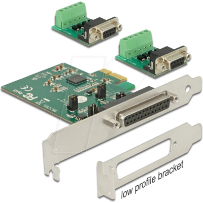 DELOCK 65841 - PCIe x1 card > 2x serial RS-422 / 485, ESD DELOCK 65841 - PCIe x1 card > 2x serial RS-422 / 485, ESD
