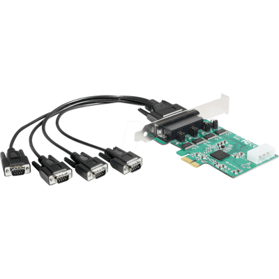 DELOCK 89335 - Tarjeta PCIe serie RS 232 de 4 puertos DELOCK 89335 - Tarjeta PCIe serie RS 232 de 4 puertos