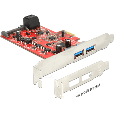 DELOCK 89389 - PCIe x1 SATA 6GB/s 2x SATA + 2x USB 3.0 DELOCK 89389 - PCIe x1 SATA 6GB/s 2x SATA + 2x USB 3.0