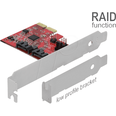 DELOCK 90406 - Tarjeta PCI Express SATA de 2 puertos con RAID 1 DELOCK 90406 - Tarjeta PCI Express SATA de 2 puertos con RAID 1