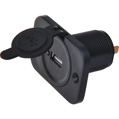 FREI KFZ 019004 - Coche - Toma de carga USB, 12/24V, 5V/2,1A, integrada, con tapa FREI KFZ 019004 - Coche - Toma de carga USB, 12/24V, 5V/2,1A, integrada, con tapa