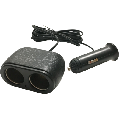 FREI KFZ 019012 - Enchufe de coche, doble, 12 V, 10 A, 2 m FREI KFZ 019012 - Enchufe de coche, doble, 12 V, 10 A, 2 m