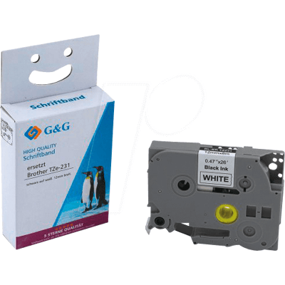 G&G 14952 Cinta de impresión blanca - Cinta de impresión G&G 14952 Cinta de impresión blanca - Cinta de impresión