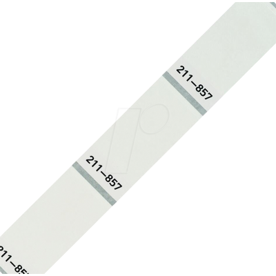 WAGO 211-857 Etiquetas de transferencia térmica - 44x18mm - Blanco WAGO 211-857 Etiquetas de transferencia térmica - 44x18mm - Blanco