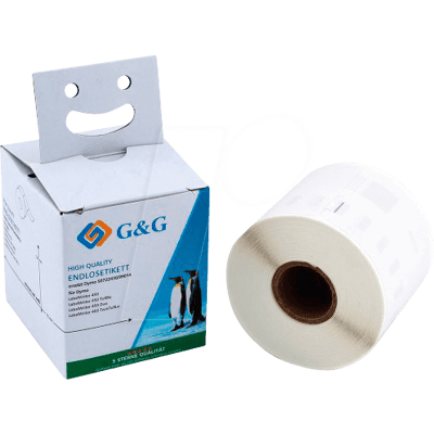 G&G Modelo 99014/S0722430 - Rollo de etiquetas para Dymo - Negro sobre blanco G&G Modelo 99014/S0722430 - Rollo de etiquetas para Dymo - Negro sobre blanco