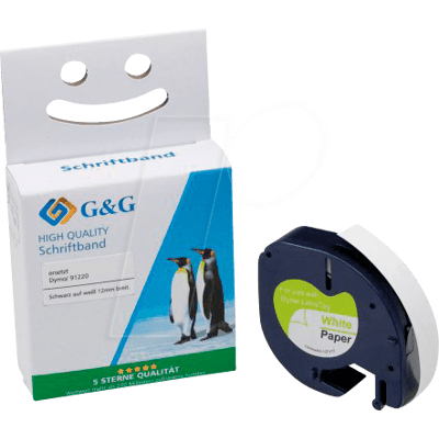 G&G 15575 - Cinta de etiquetas - Repuesto para Dymo S0721520 G&G 15575 - Cinta de etiquetas - Repuesto para Dymo S0721520