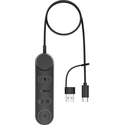 JABRA Engage 50 II Link Adaptador USB C/A UC - Conexión USB-C a USB-A - Negro JABRA Engage 50 II Link Adaptador USB C/A UC - Conexión USB-C a USB-A - Negro