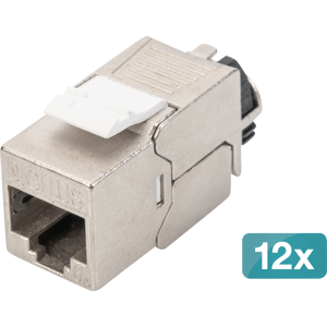 DIGITUS DIGI DN-93617-12 - Módulo Keystone Cat.6a, apantallado con gestor de cables intel DIGITUS DIGI DN-93617-12 - Módulo Keystone Cat.6a, apantallado con gestor de cables intel