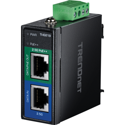 TRENDNET TRN TI-IG219 - Inyector de alimentación a través de Ethernet (PoE++) TRENDNET TRN TI-IG219 - Inyector de alimentación a través de Ethernet (PoE++)