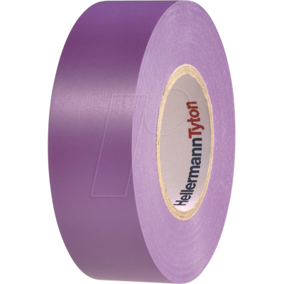 HELLERMANNTYTON HT 710-00160 - Cinta aislante de PVC multiusos 19mm x 20m violeta HELLERMANNTYTON HT 710-00160 - Cinta aislante de PVC multiusos 19mm x 20m violeta