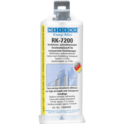 WEICON 10564050 - Adhesivo estructural, Easy-Mix RK-7200 acrilato, transparente, 5 WEICON 10564050 - Adhesivo estructural, Easy-Mix RK-7200 acrilato, transparente, 5