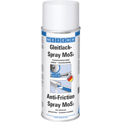 WEICON 11539400 - Aerosol de pintura de deslizamiento MOS2, 400 ml WEICON 11539400 - Aerosol de pintura de deslizamiento MOS2, 400 ml