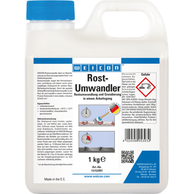 WEICON 15152001 - Tratamiento antióxido + imprimación, 1 l, beige/tr WEICON 15152001 - Tratamiento antióxido + imprimación, 1 l, beige/tr