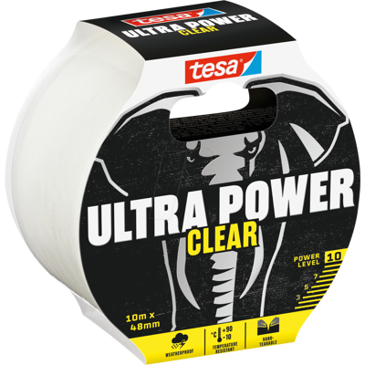 TESA 56496 - Cinta transparente Ultra Power 10m: 48mm TESA 56496 - Cinta transparente Ultra Power 10m: 48mm