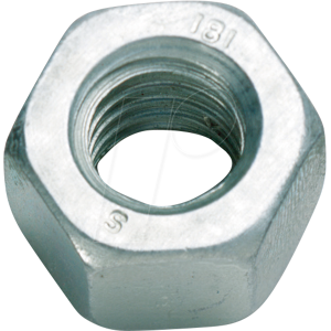 CIMCO 192001 - Tuerca hexagonal M4 acero galvanizado SW7, paquete de 100 CIMCO 192001 - Tuerca hexagonal M4 acero galvanizado SW7, paquete de 100