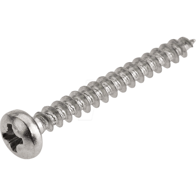 CIMCO 190102 - Tornillo aglomerado, cabeza media redonda 4.0x40mm PZ2, paquete CIMCO 190102 - Tornillo aglomerado, cabeza media redonda 4.0x40mm PZ2, paquete