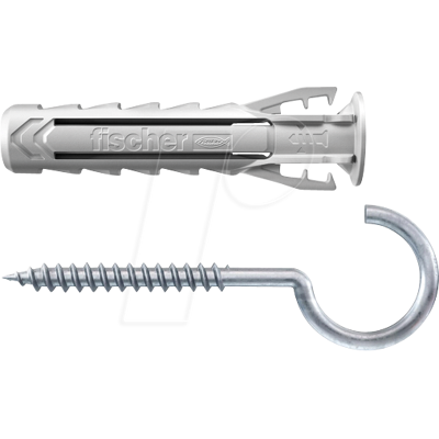 FISCHER BEFESTIGUNGSSYSTEME FD 567840 - Pasador + gancho redondo, SX Plus 10x50 RH K, 2 piezas FISCHER BEFESTIGUNGSSYSTEME FD 567840 - Pasador + gancho redondo, SX Plus 10x50 RH K, 2 piezas