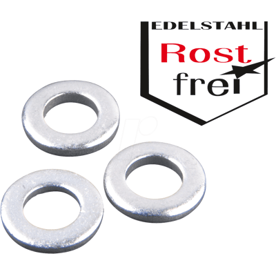 REISSER SCHRAUBENTECHNIK SKU-E 4,3-100 - Arandelas, acero inoxidable A2, 4,3 mm, 100 piezas REISSER SCHRAUBENTECHNIK SKU-E 4,3-100 - Arandelas, acero inoxidable A2, 4,3 mm, 100 piezas