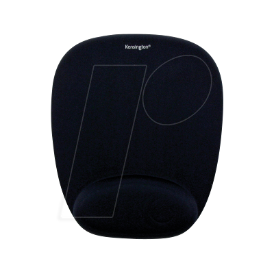 KENSINGTON KENS 62384 - Almohadilla de ratón con reposapiés, negro KENSINGTON KENS 62384 - Almohadilla de ratón con reposapiés, negro