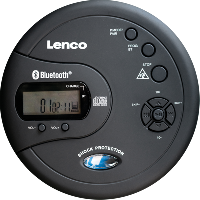 LENCO CD-300 - Reproductor portátil de CD/MP3 con Bluetooth, CD-300 LENCO CD-300 - Reproductor portátil de CD/MP3 con Bluetooth, CD-300
