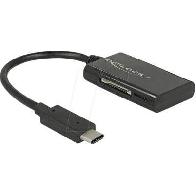 DELOCK 91740 - Lector de tarjetas, Externo, USB 3,1, Tipo-C. DELOCK 91740 - Lector de tarjetas, Externo, USB 3,1, Tipo-C.