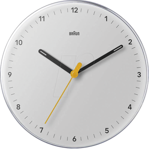 BRAUN BC26W-DCF - Radio reloj de pared analógico, movimiento silencioso, 23 cm, bl BRAUN BC26W-DCF - Radio reloj de pared analógico, movimiento silencioso, 23 cm, bl