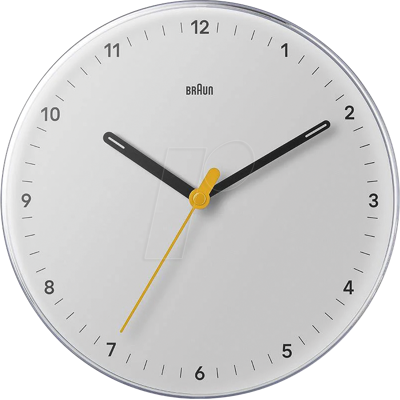 BRAUN BC26W-DCF - Radio reloj de pared analógico, movimiento silencioso, 23 cm, bl BRAUN BC26W-DCF - Radio reloj de pared analógico, movimiento silencioso, 23 cm, bl