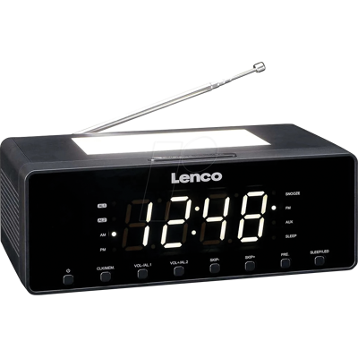Lenco CR-540BK - Reloj despertador con radio Lenco CR-540BK - Reloj despertador con radio