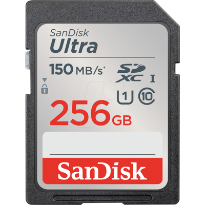 SANDISK SDSDUNC256GGN6IN - Tarjeta de memoria SDHX, 256GB SANDISK SDSDUNC256GGN6IN - Tarjeta de memoria SDHX, 256GB