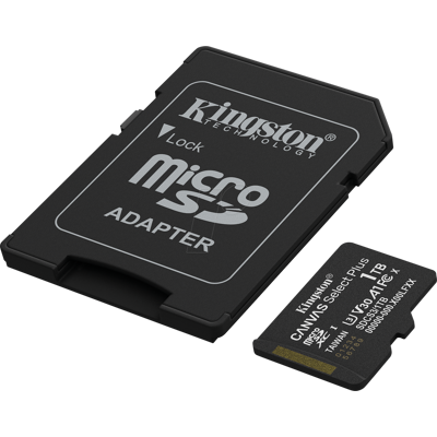 KINGSTON SDS3/1TB - Tarjeta de memoria SDXC de 1 TB, Canvas Select Plus KINGSTON SDS3/1TB - Tarjeta de memoria SDXC de 1 TB, Canvas Select Plus
