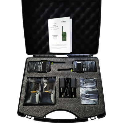 STABO 20263 - Radio PMR, FunKoffer, juego de 2, IP54, negro STABO 20263 - Radio PMR, FunKoffer, juego de 2, IP54, negro