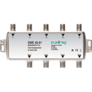 AXING SWE 40-01 - Interruptor de alimentación de 4 pliegues para quad-LNBs AXING SWE 40-01 - Interruptor de alimentación de 4 pliegues para quad-LNBs