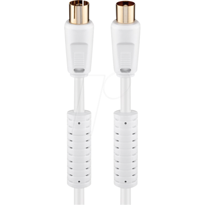 GOOBAY BKMFG 250WS - Cable de conexión, IEC, chapado en oro, 2,5 m GOOBAY BKMFG 250WS - Cable de conexión, IEC, chapado en oro, 2,5 m