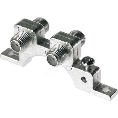 AXING CFA 9-00 - Conector F, 2 x F hembra, para montaje en pared AXING CFA 9-00 - Conector F, 2 x F hembra, para montaje en pared