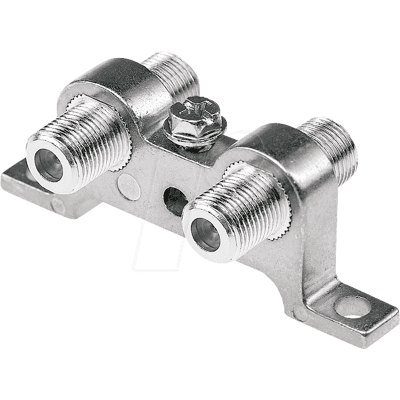 AXING CFA 9-01 - Conector F, 2 x F hembra, para montaje en pared AXING CFA 9-01 - Conector F, 2 x F hembra, para montaje en pared