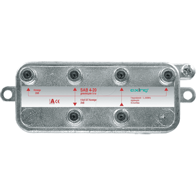 AXING SAB 4-20 - TAP-OFF 5-2400 MHz, 4x, 20 - 22 dB AXING SAB 4-20 - TAP-OFF 5-2400 MHz, 4x, 20 - 22 dB