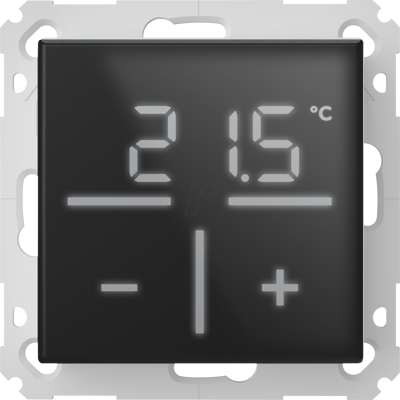 HOMEMATIC IP HMIP WGT-A - Termostato de pared de vidrio, negro HOMEMATIC IP HMIP WGT-A - Termostato de pared de vidrio, negro