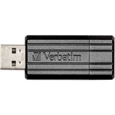 VERBATIM PS 64 - Memoria USB, USB 2.0, 64 GB, PinStripe Negro VERBATIM PS 64 - Memoria USB, USB 2.0, 64 GB, PinStripe Negro