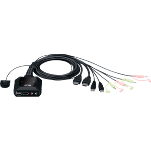 ATEN CS22H - Conmutador KVM de 2 puertos, HDMI, audio ATEN CS22H - Conmutador KVM de 2 puertos, HDMI, audio