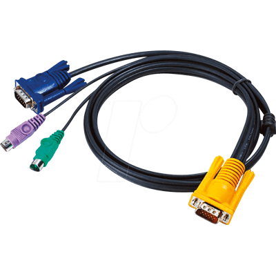ATEN 2L-5203P - Cable KVM, VGA, PS/2, 3.0m ATEN 2L-5203P - Cable KVM, VGA, PS/2, 3.0m