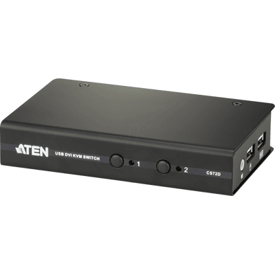 ATEN CS72D - 2 puertos USB DVI/Audio Slim KVM switch ATEN CS72D - 2 puertos USB DVI/Audio Slim KVM switch