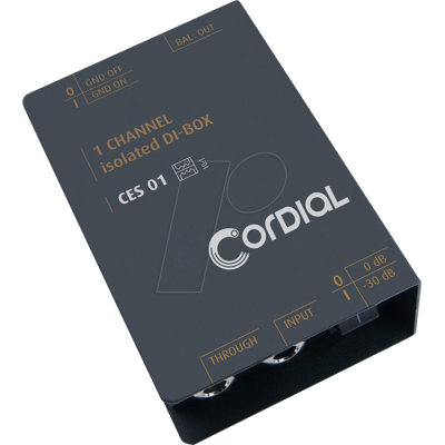CES 01 - CORDIAL CES 01 DI-BOX 1 canal estéreo pasivo CES 01 - CORDIAL CES 01 DI-BOX 1 canal estéreo pasivo