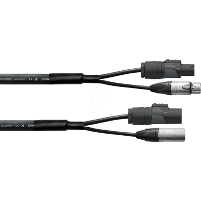 CPH20D15PWR125T - Alimentación CORDIAL y cable híbrido DMX, 20.00m.. CPH20D15PWR125T - Alimentación CORDIAL y cable híbrido DMX, 20.00m..