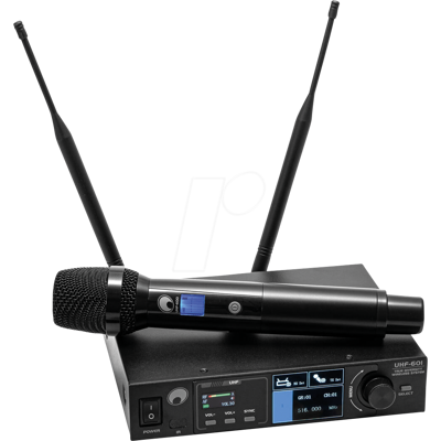 OMNI 13063600 - OMNITRONIC UHF 601 Sistema de micrófono inalámbrico de 1 canal OMNI 13063600 - OMNITRONIC UHF 601 Sistema de micrófono inalámbrico de 1 canal