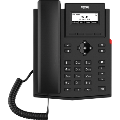 FANVIL X301W - Teléfono IP, PoE, 100 Mbit, WLAN, 2 líneas SIP FANVIL X301W - Teléfono IP, PoE, 100 Mbit, WLAN, 2 líneas SIP