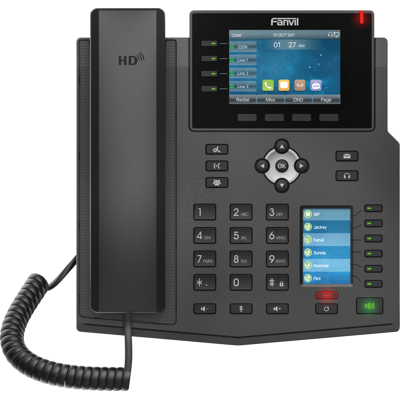 FANVIL X5U V2 - Teléfono IP, Gigabit, Bluetooth, 16 líneas SIP FANVIL X5U V2 - Teléfono IP, Gigabit, Bluetooth, 16 líneas SIP
