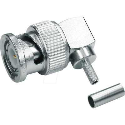 Conector BNC Telegaertner J01002A0029 - ángulo recto, 75Ω - señal, datos, video Conector BNC Telegaertner J01002A0029 - ángulo recto, 75Ω - señal, datos, video