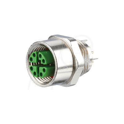 Metz Connect MMT361A315 Conector PCB - 8 polos, IP67, 10Gb Ethernet Metz Connect MMT361A315 Conector PCB - 8 polos, IP67, 10Gb Ethernet